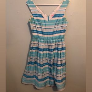 Blue Striped Dress